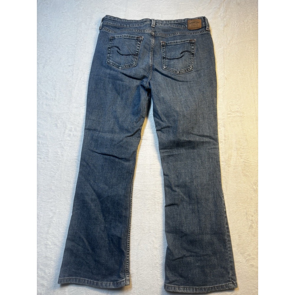 Levis Signature Low Rise Bootcut Jeans Women's Misses 12 Short Blue Medium Wash - Picture 10 of 12